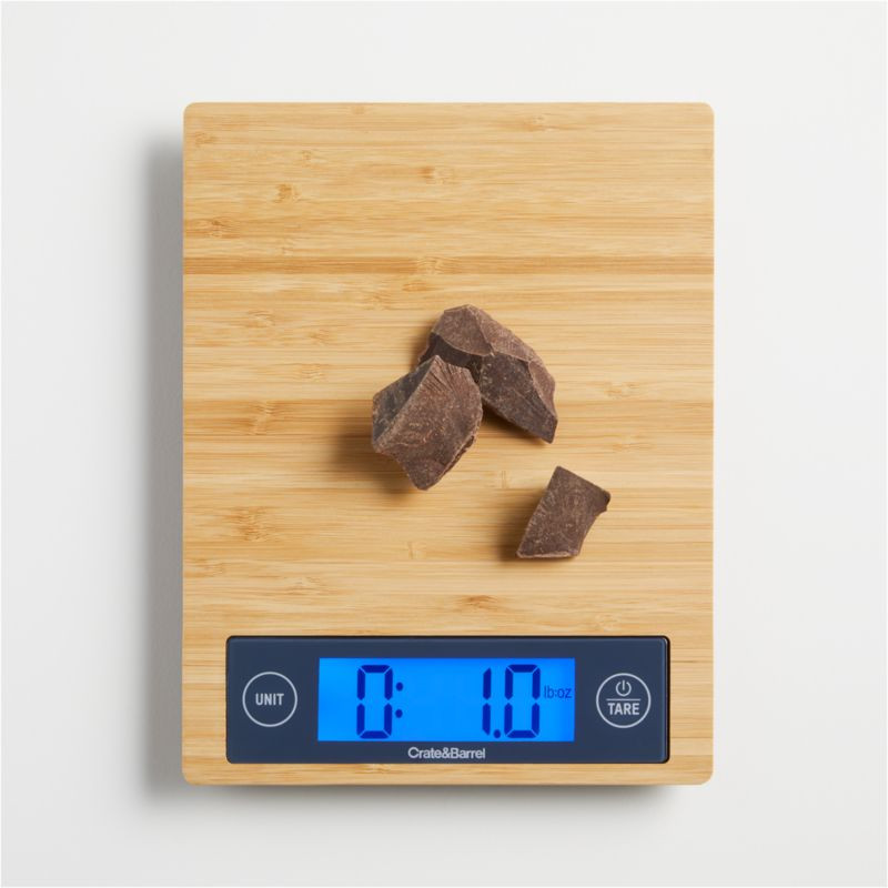 Crate & Barrel by Taylor Bamboo Digital Kitchen Scale + Reviews | Crate & Barrel | Crate & Barrel