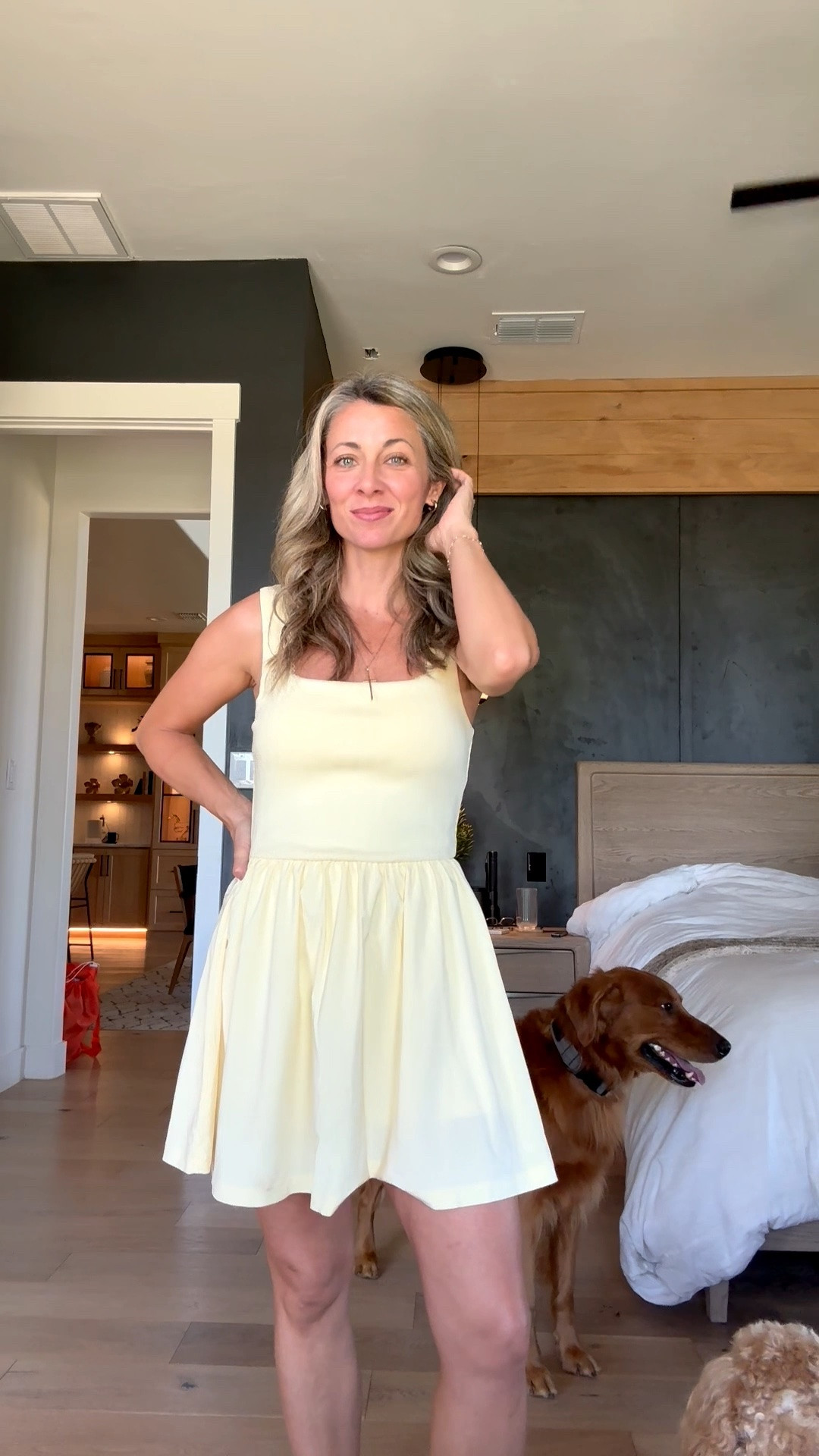 THE ABSOLUTE CUTEST butter yellow athletic dress I ever did see! Way to go Target!! 🎯 this is all in motion and it has shorts underneath with pockets! It also comes in 2 other colors but this butter yellow is just chefs 💋. Wearing a size small!

#LTKOver40 #LTKActive #LTKootd