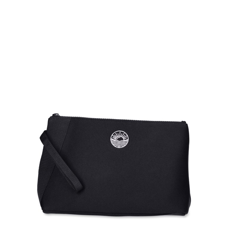 No Boundaries Women’s Triangle Beach Pouch, Black - Walmart.com | Walmart (US)