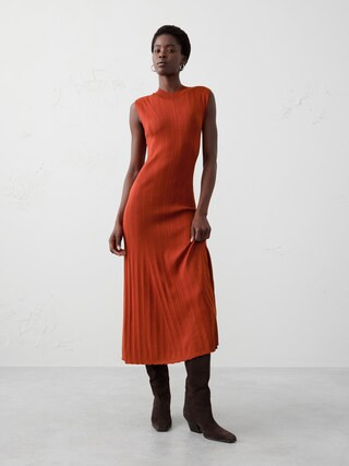 Ribbed Maxi Sweater Dress | Banana Republic Factory