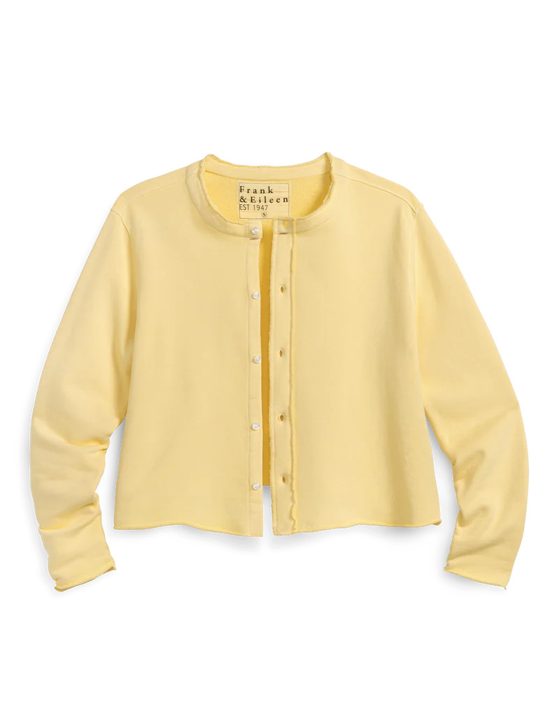 JACKIE Lemon Yellow, Triple Fleece | Frank & Eileen