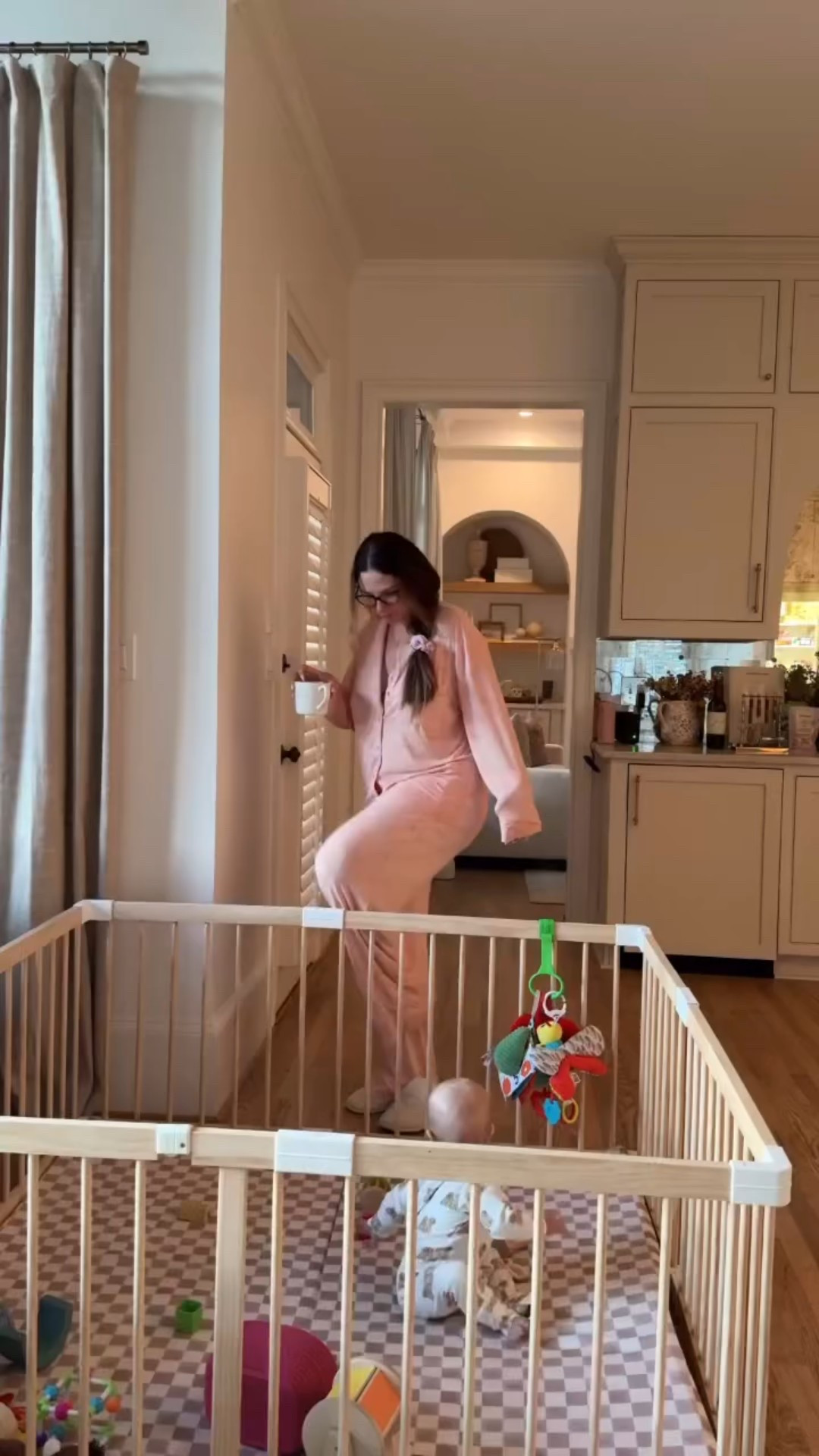 happy Saturday fam 🌷🍌🍞
baby gate baby plan pen baby mat 

#LTKWatchNow #LTKBaby #LTKKids