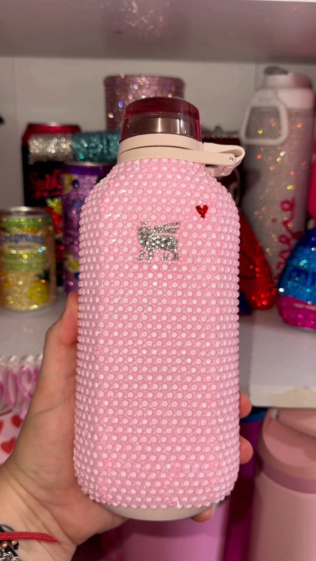 No Stanley is safe around me! My hands love to bling Stanley tumblers 