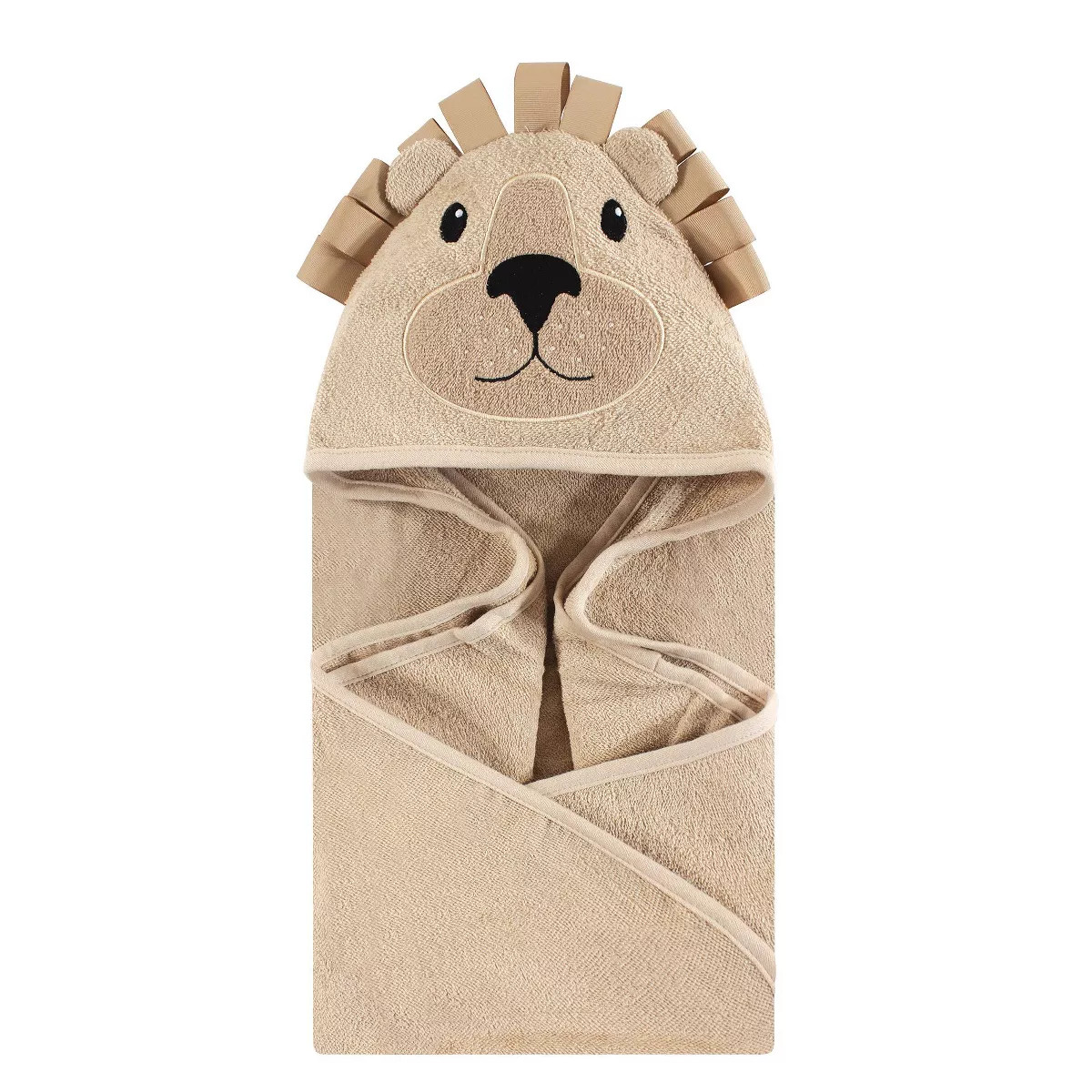Hudson Baby Infant Cotton Animal Face Hooded Towel, Lion, One Size | Target