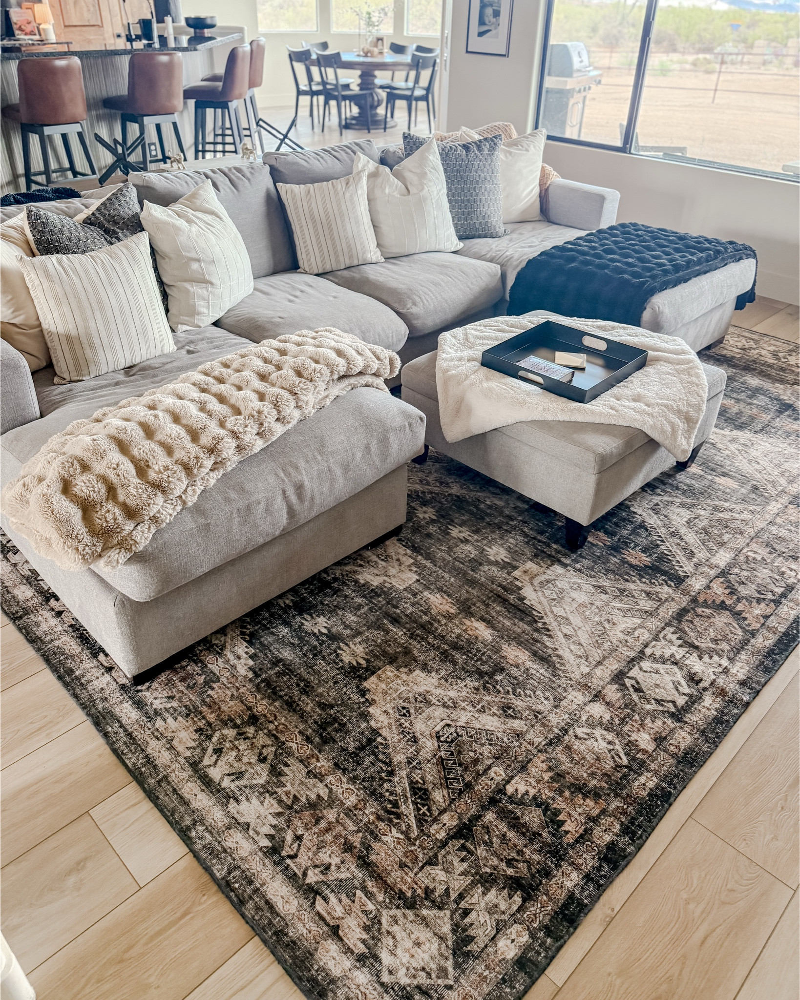 Cozy vibes 🖤 lots of pillows & blankets are my love language 

#LTKHome