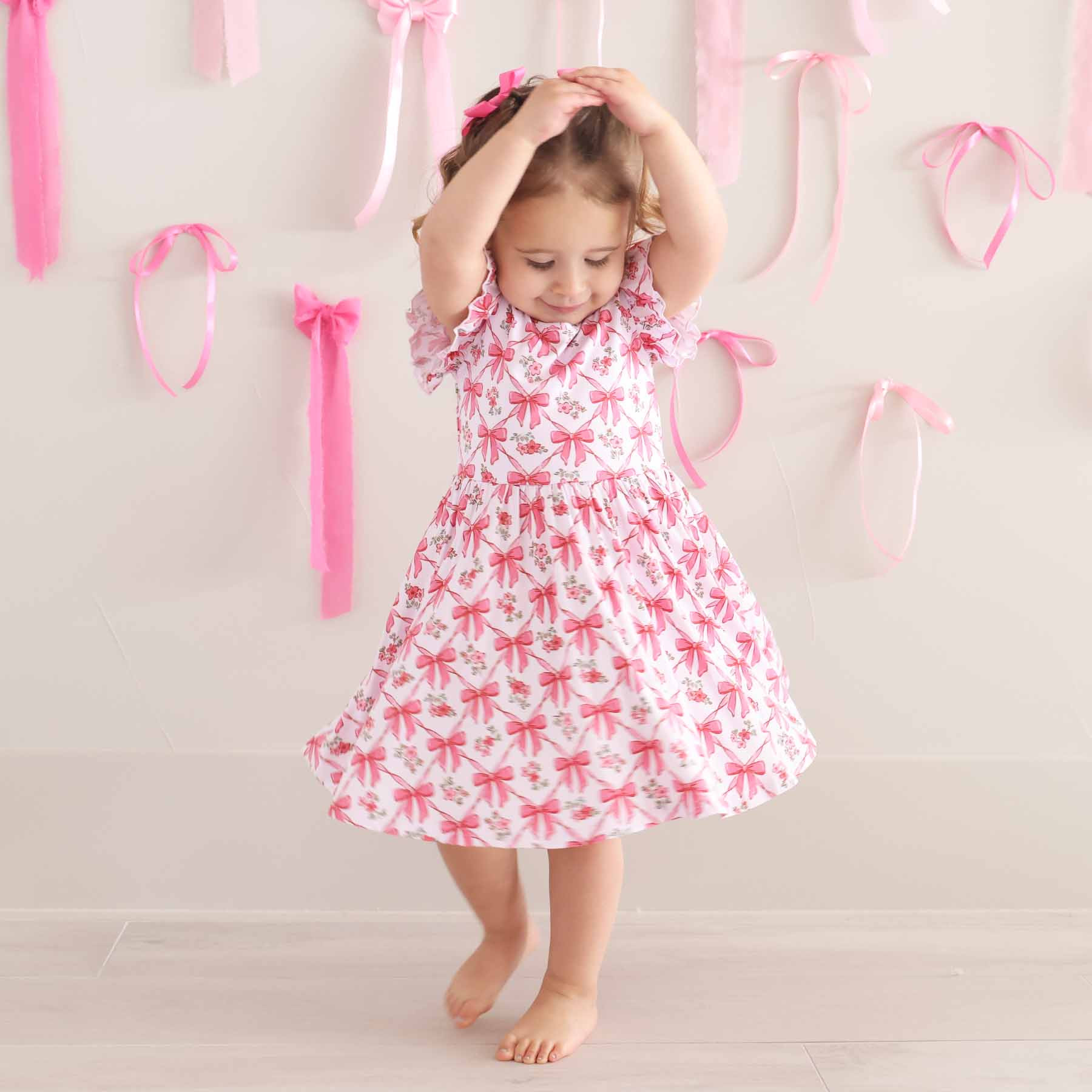 Ruffle Twirl Dress | Bow Besties | Caden Lane