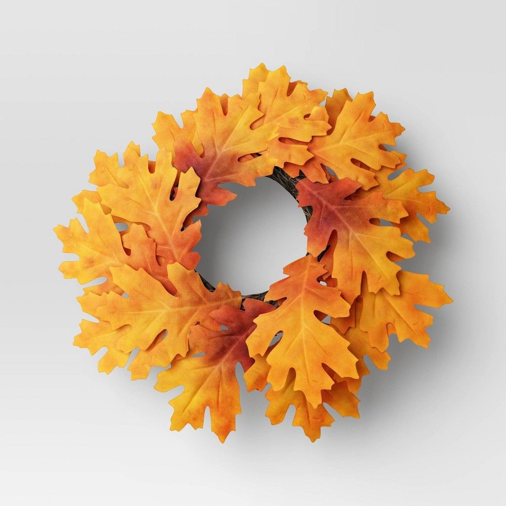 Mini Fall Leaves Wreath - Threshold | Target