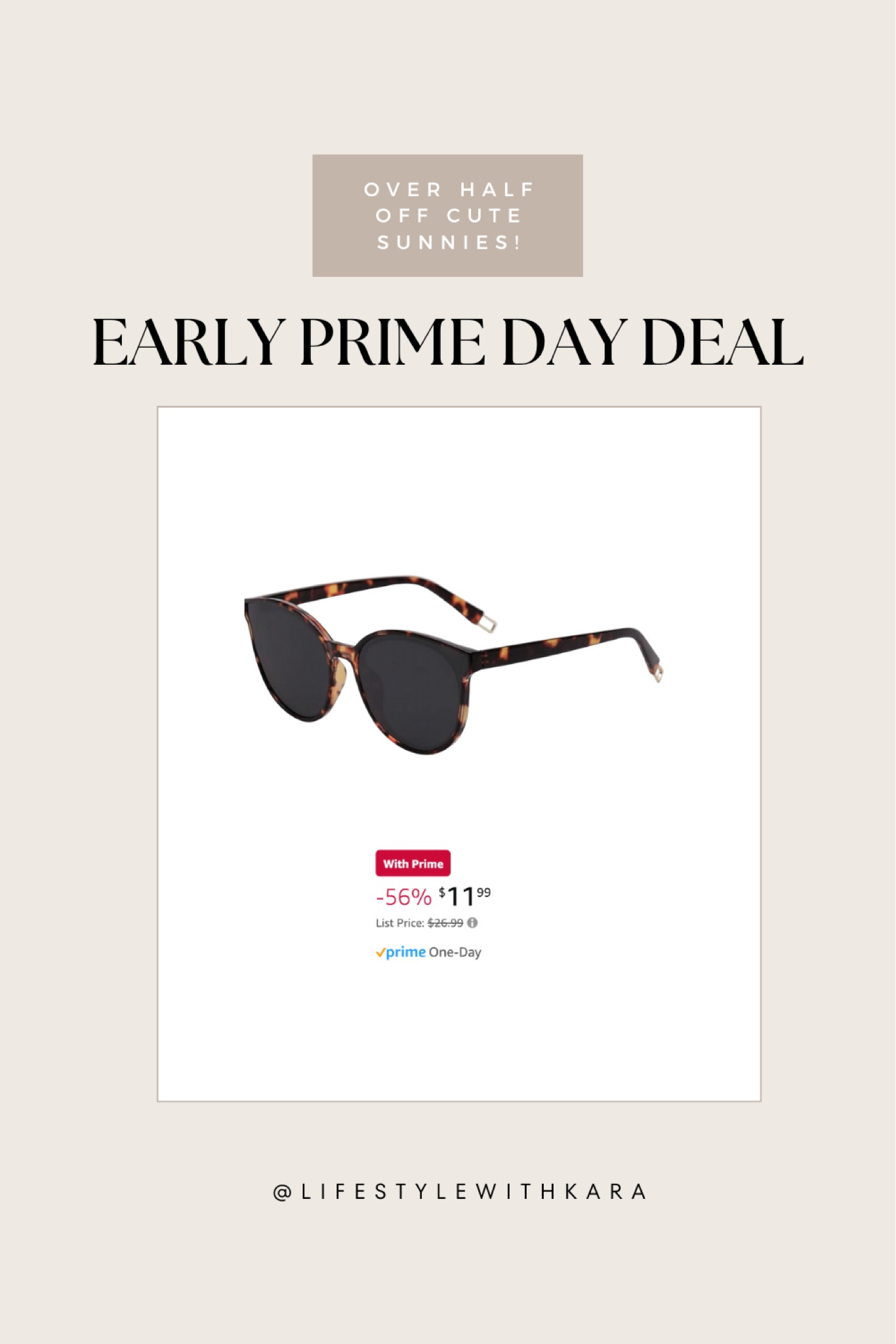 These already super affordable sunglasses are even more affordable during Prime Day! 

#LTKSwim #LTKStyleTip #LTKFindsUnder50