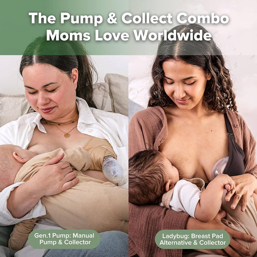 haakaa Manual Breast Pump for Breastfeeding 4oz/100ml and Ladybug Milk Collector 2.5oz/75ml Combo... | Amazon (US)