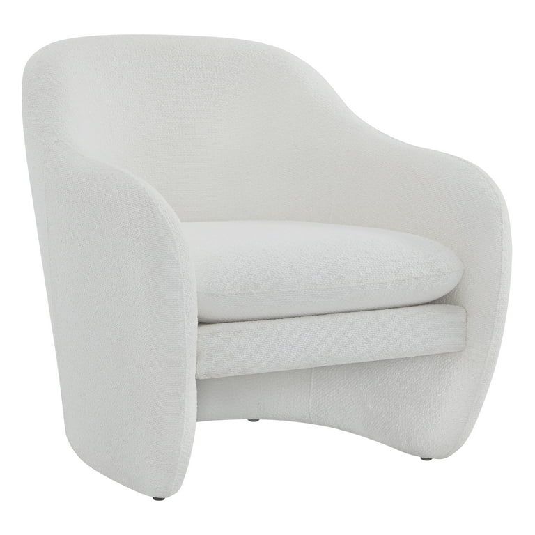 CHITA Modern Accent Chair, Boucle Arm Chair Lounge Chair for Living Room Bedroom, White | Walmart (US)