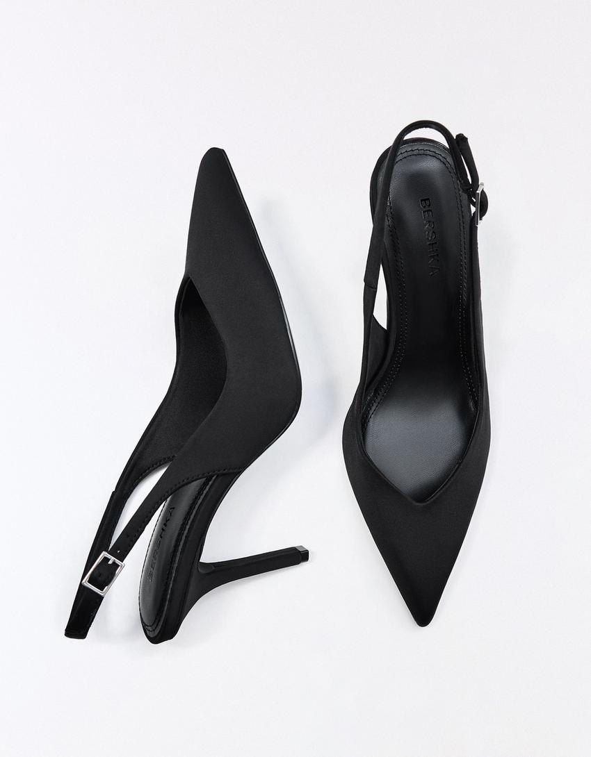 Heeled slingback shoes - Shoes - Women | Bershka UK