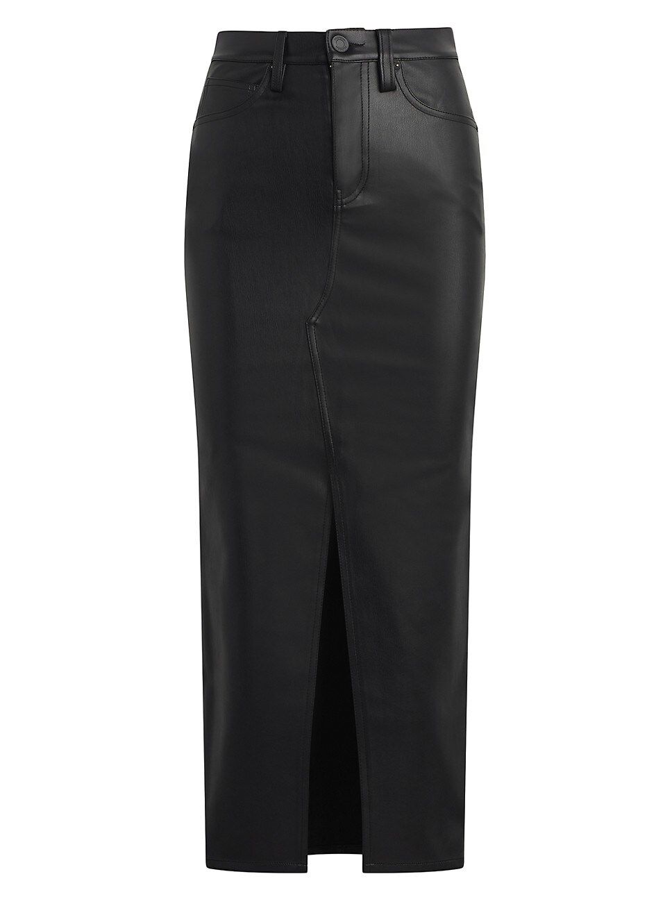 Faux Leather Five-Pocket Midi-Skirt | Saks Fifth Avenue