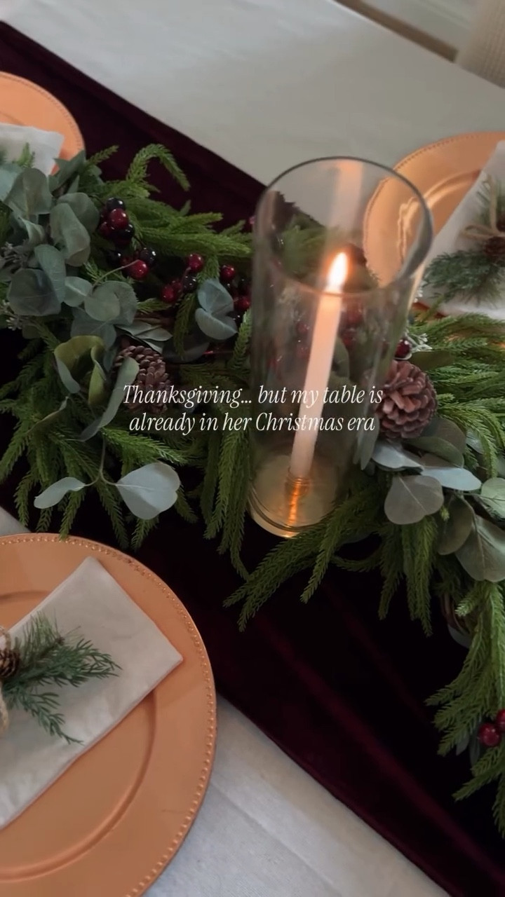 Holiday tablescape inspiration ✨ Sharing my Christmas table setup — cozy candles, simple layers, and festive touches perfect for hosting. Linking everything so you can recreate the look for your holiday gatherings 🎄🕯️

#christmastablescape #holidaytablescape #christmashomedecor #holidaydecorinspo #tablescapestyling #christmasszn #holidayhostinginspo #cozychristmasdecor #festivetablescape #christmasinspo

#LTKHome #LTKfoodie #LTKHoliday