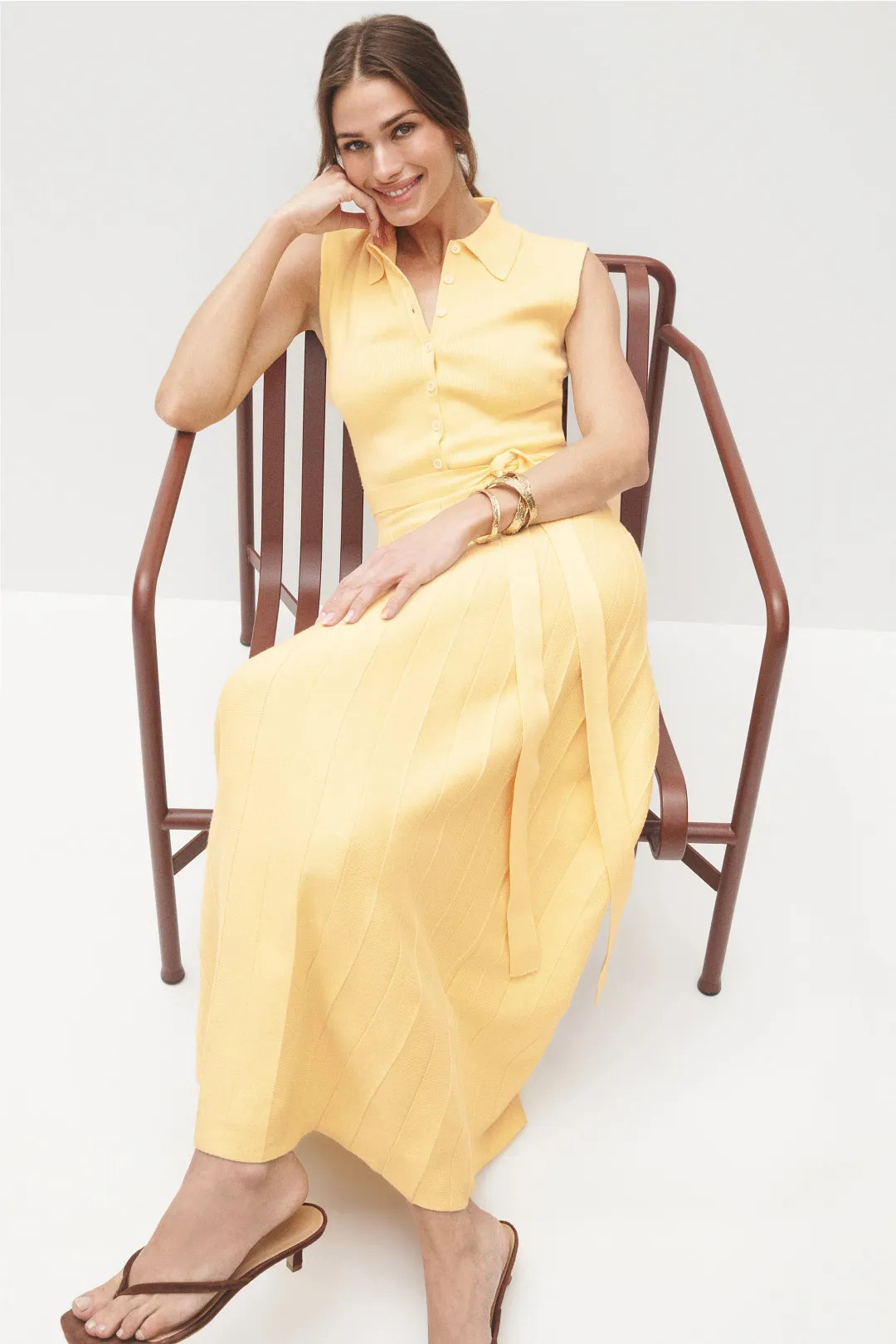 Palazzo Knit Midi Dress | Rent the Runway