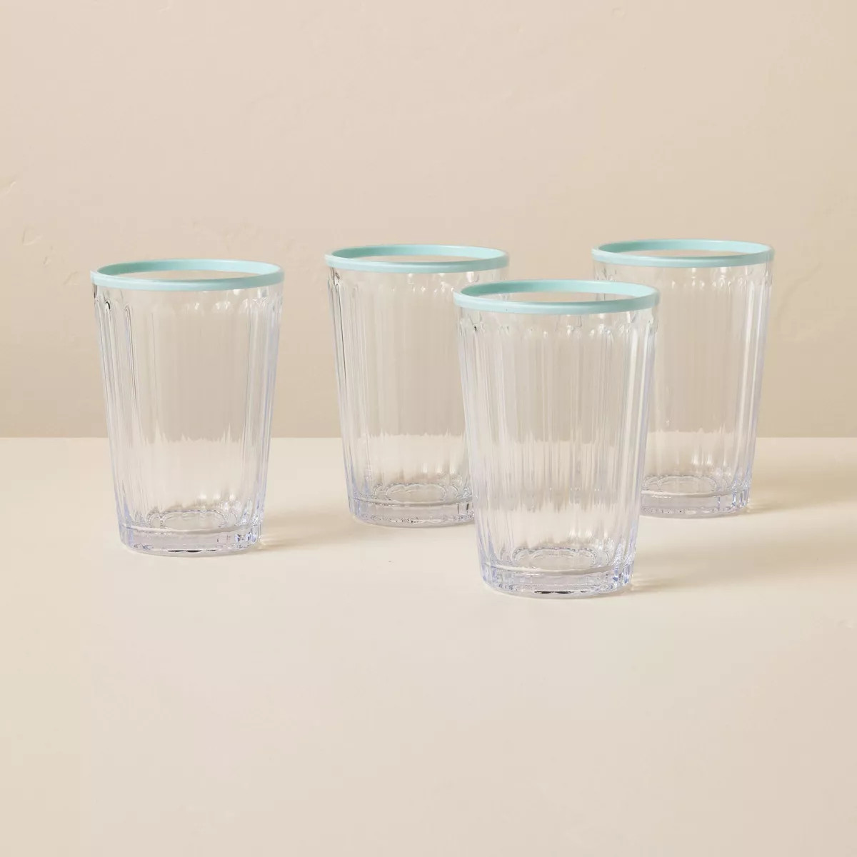 14.5oz Ribbed Plastic Tall Tumbler - Hearth & Hand™ with Magnolia | Target