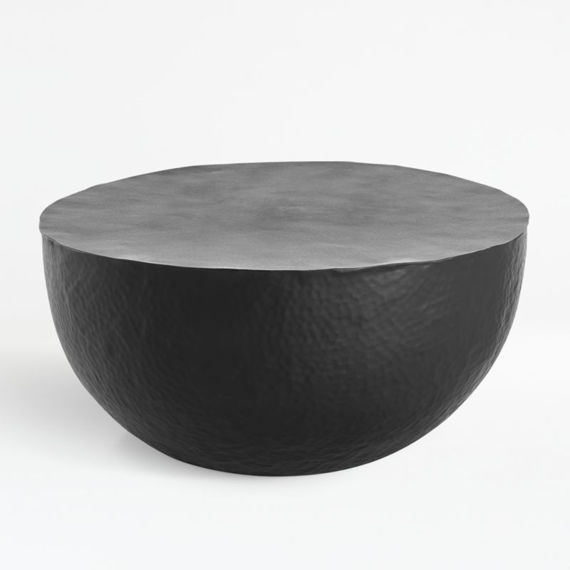 Fernando Metal Drum 32.5" Round Coffee Table + Reviews | Crate & Barrel | Crate & Barrel