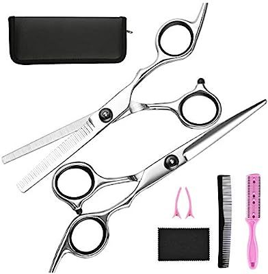 Hair Cutting Scissors Thinning Shears- Fcysy Professional Barber Sharp Hair Scissors Hairdressing... | Amazon (US)