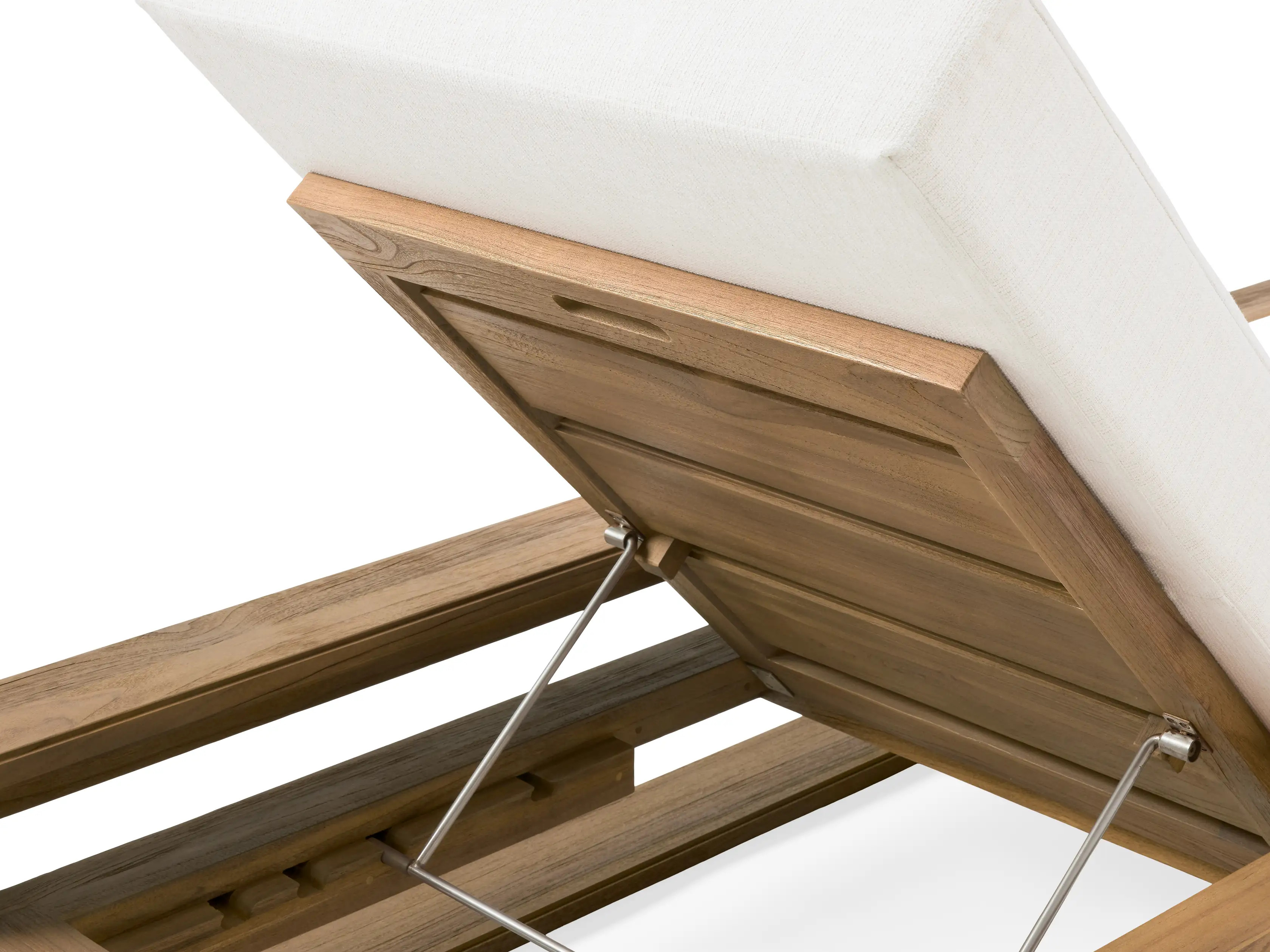 Canyon Outdoor Teak Chaise | Arhaus