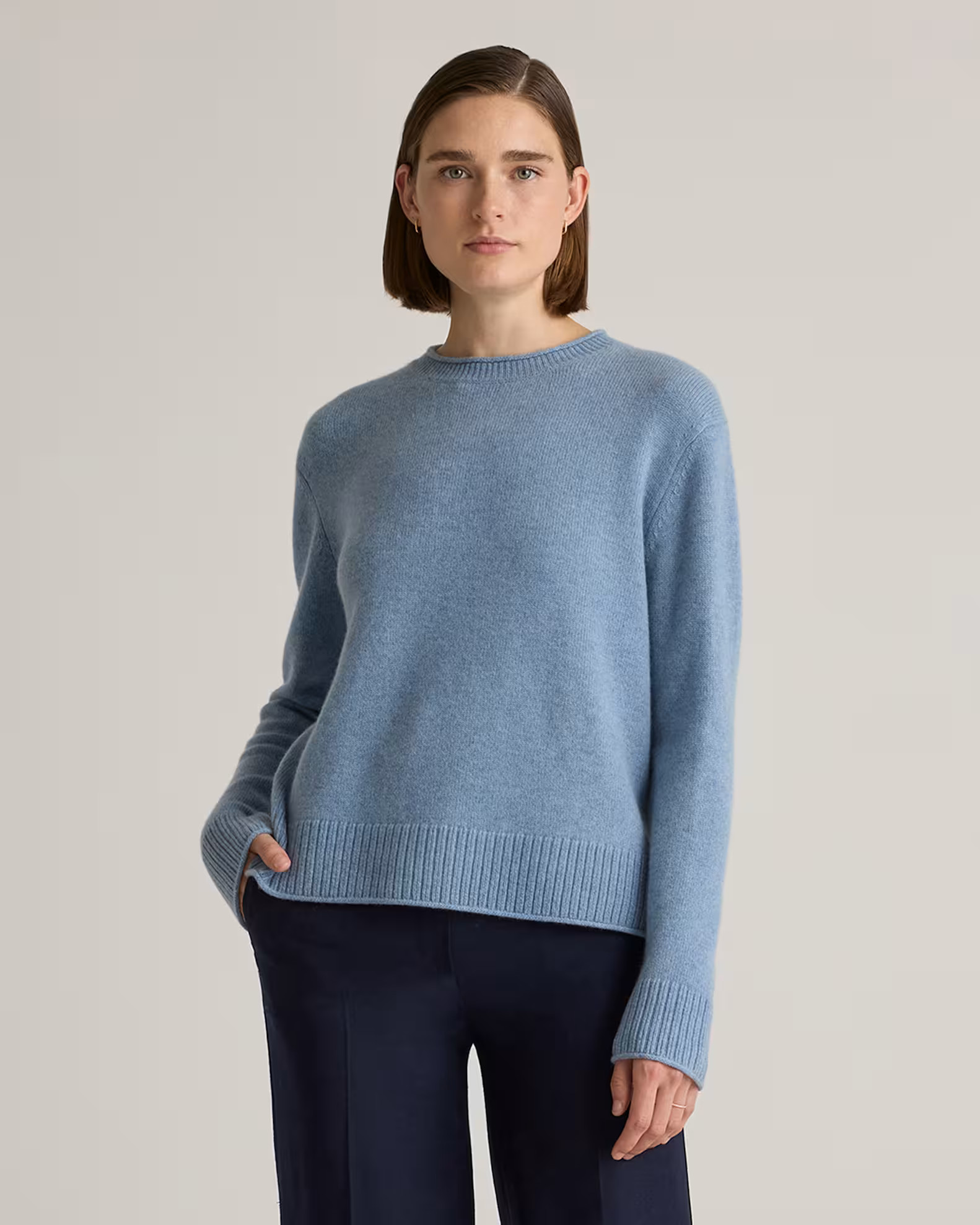 Mongolian Cashmere Boxy Crewneck Sweater | Quince