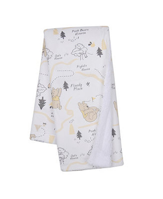 Lambs & Ivy Baby Disney Pooh and the Hundred Acre Woods White Blanket - Macy's | Macy's