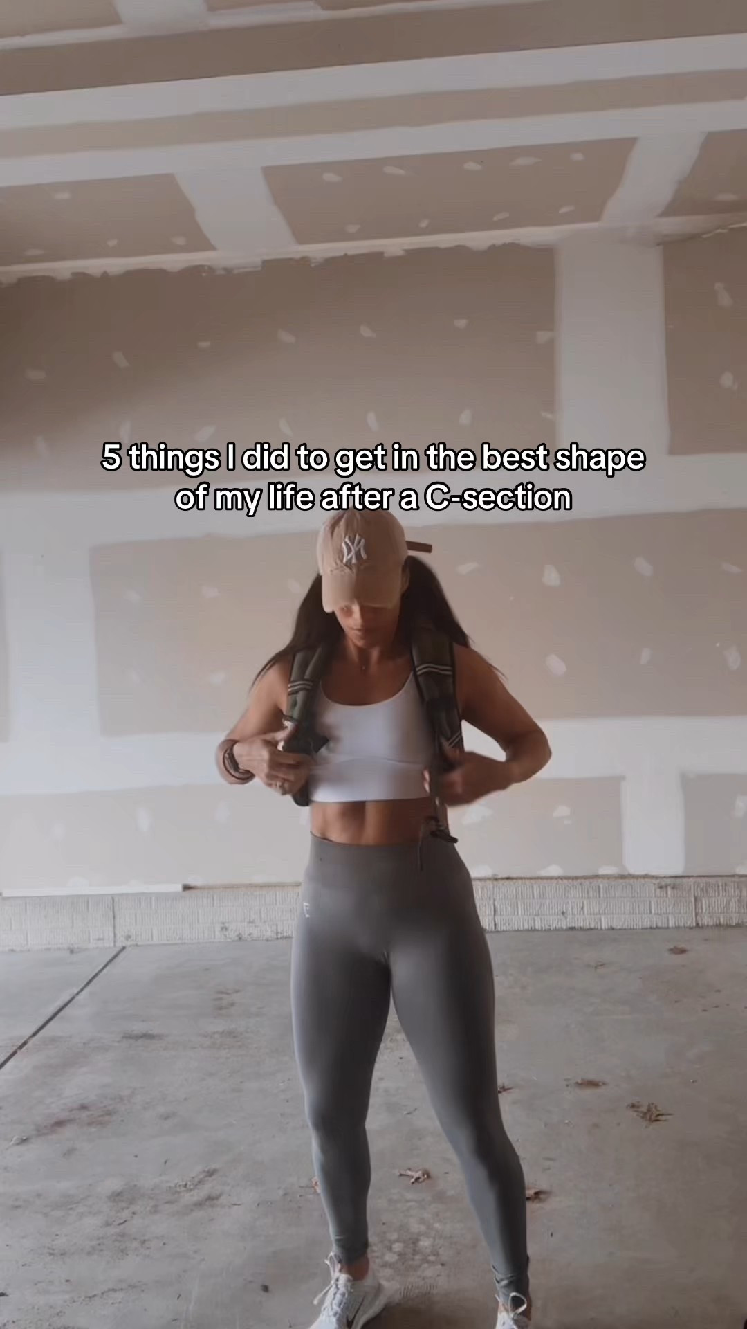 1️⃣ Focused on rebuilding my core slowly
I didn’t rush intensity. I prioritized strength, posture, and consistency over aesthetics.
2️⃣ Walked more than I worked out (at first)
Daily walking helped my recovery, energy, and mindset more than any extreme workout.
3️⃣ Added resistance intentionally
Once I was cleared by my doctor, I started using tools that made simple movement more effective — including a weighted vest during walks and light workouts.
Nothing fancy. Just progressive overload in real life.
4️⃣ Ate protein-forward, simple meals on repeat
I stopped trying to eat “perfect” and focused on fueling my body enough to heal and get strong.
5️⃣ Stayed disciplined, not extreme
No crash diets. No all-or-nothing mindset. Just showing up consistently as a busy mom.
This wasn’t about “bouncing back.”
It was about rebuilding my body in a way that actually fit my life.
