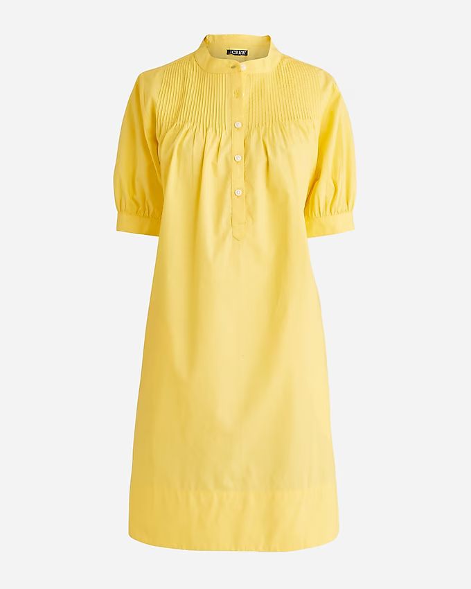 Short-sleeve mini shirtdress in cotton poplin | J.Crew US