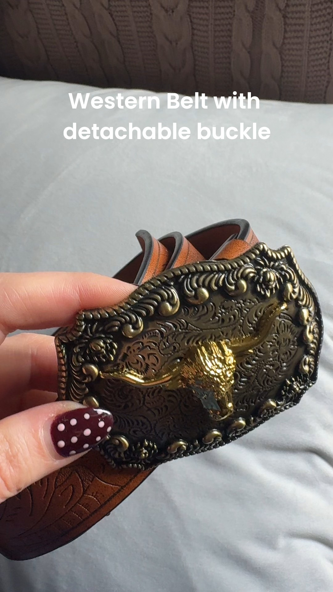 Western belt with detachable buckle

#LTKootd #LTKU #LTKOver40