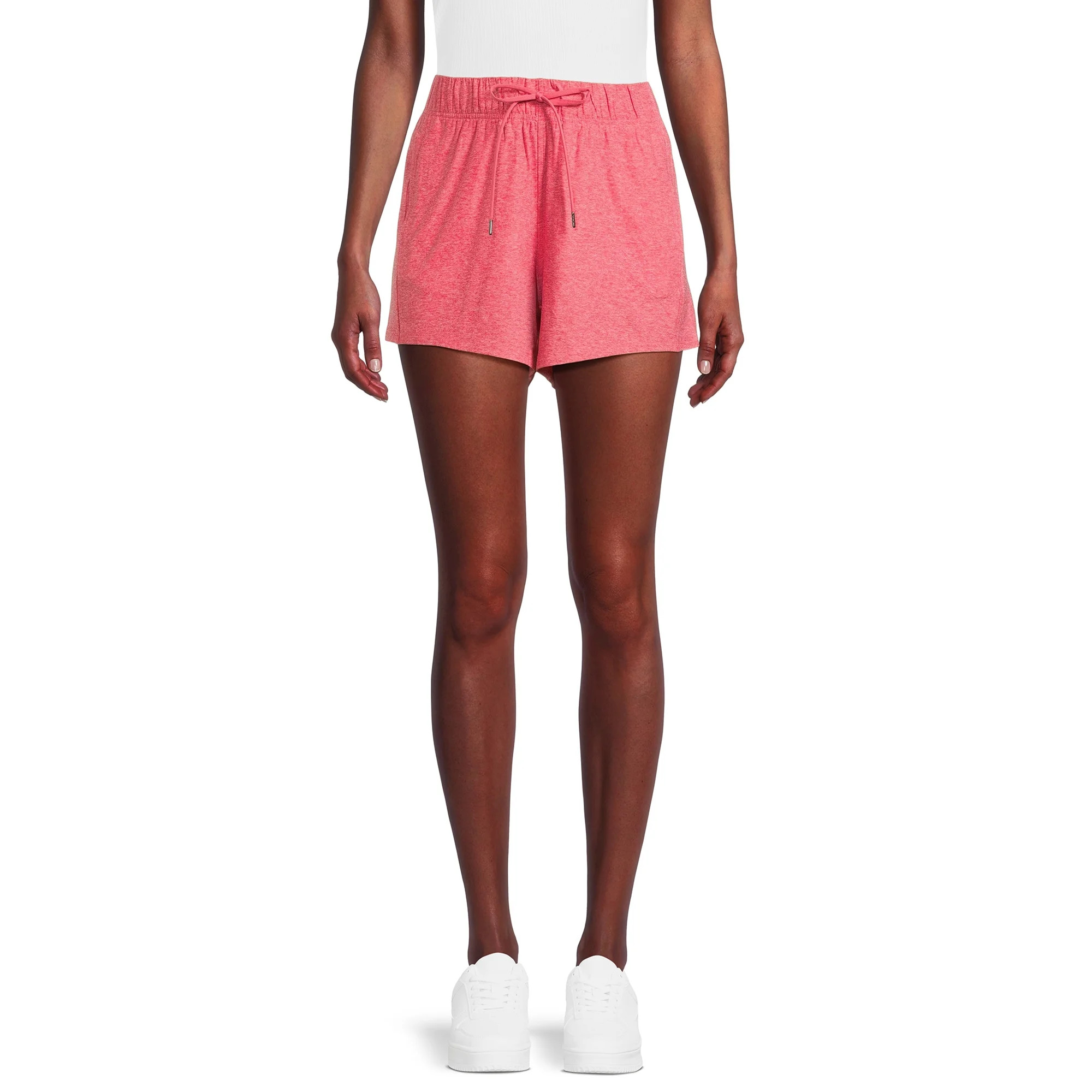 Athletic Works Women’s and Women's Plus ButterCore Soft Performance Gym Shorts, 4" Inseam, Size... | Walmart (US)