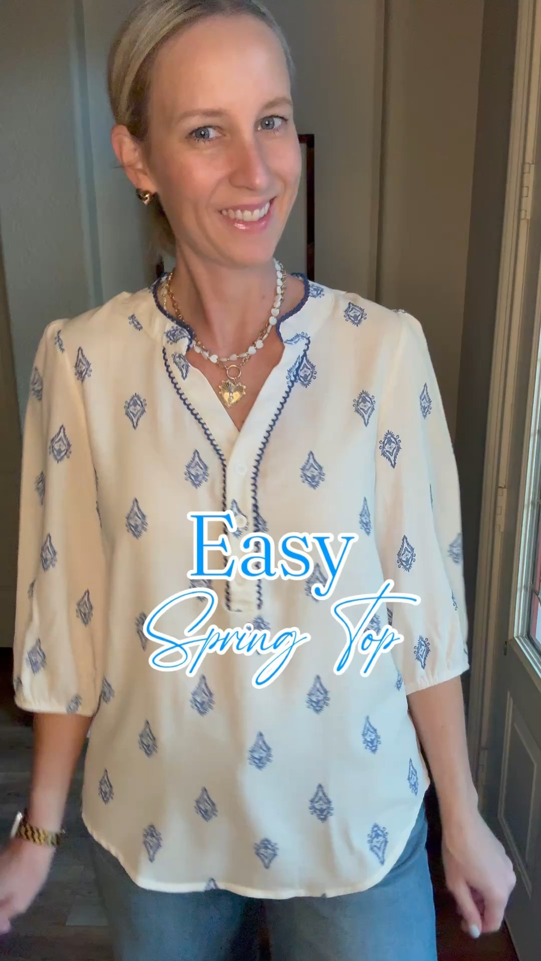This spring top from Amazon is lightweight and comfortable 

#LTKOver40 #LTKSeasonal #LTKootd