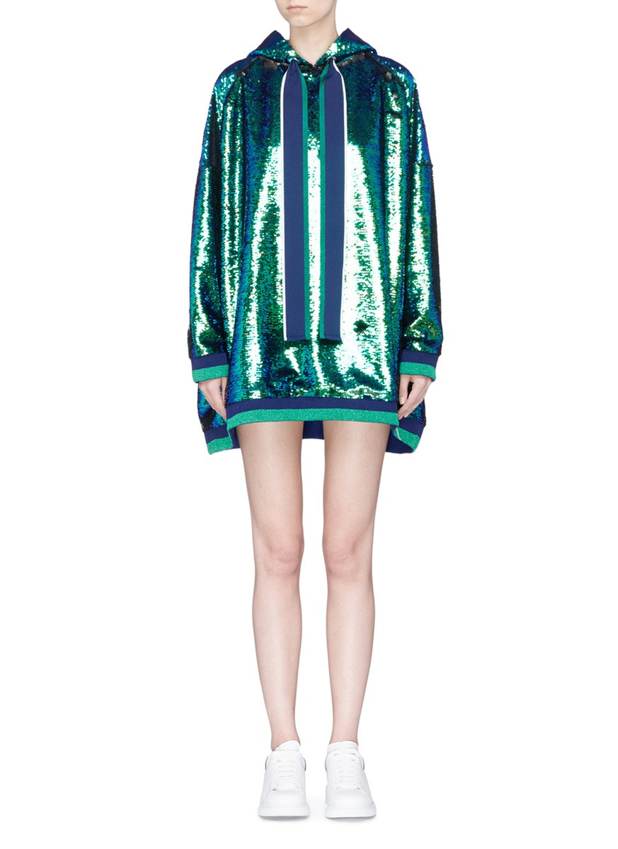 Sequin hoodie dress | Lane Crawford (Global)