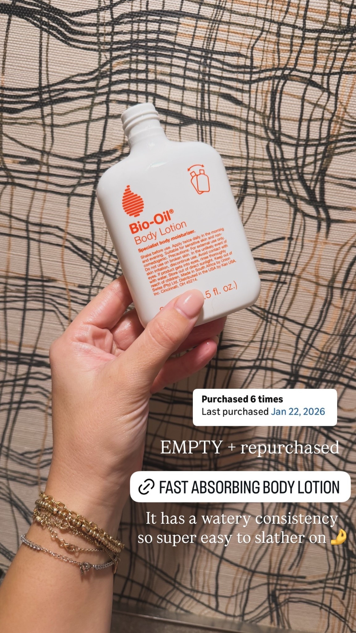 EMPTY + repurchased  It has a watery consistency so super easy to slather on 🤌 @biooilusa 