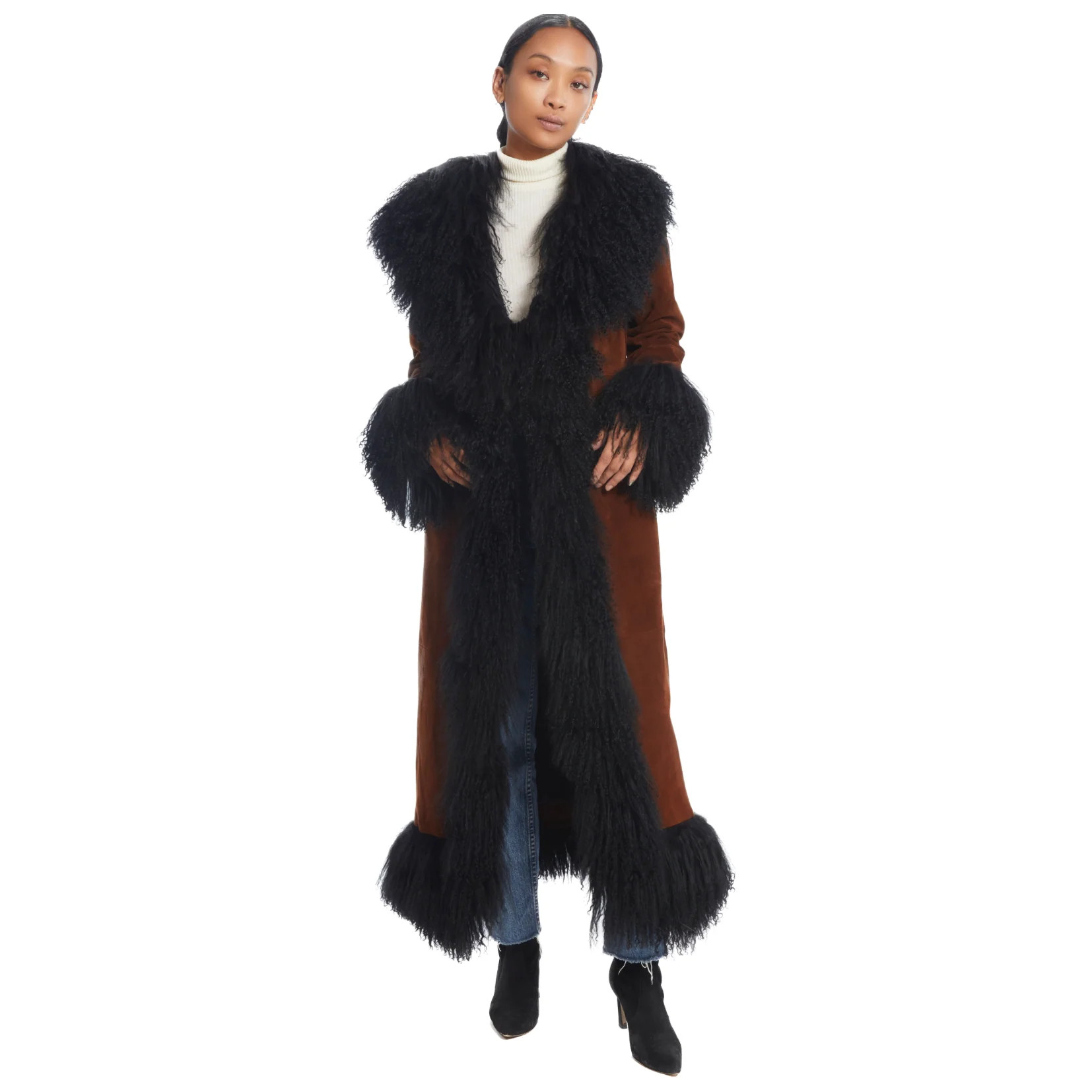 Dorothy Suede Maxi Coat | Susanna Chow