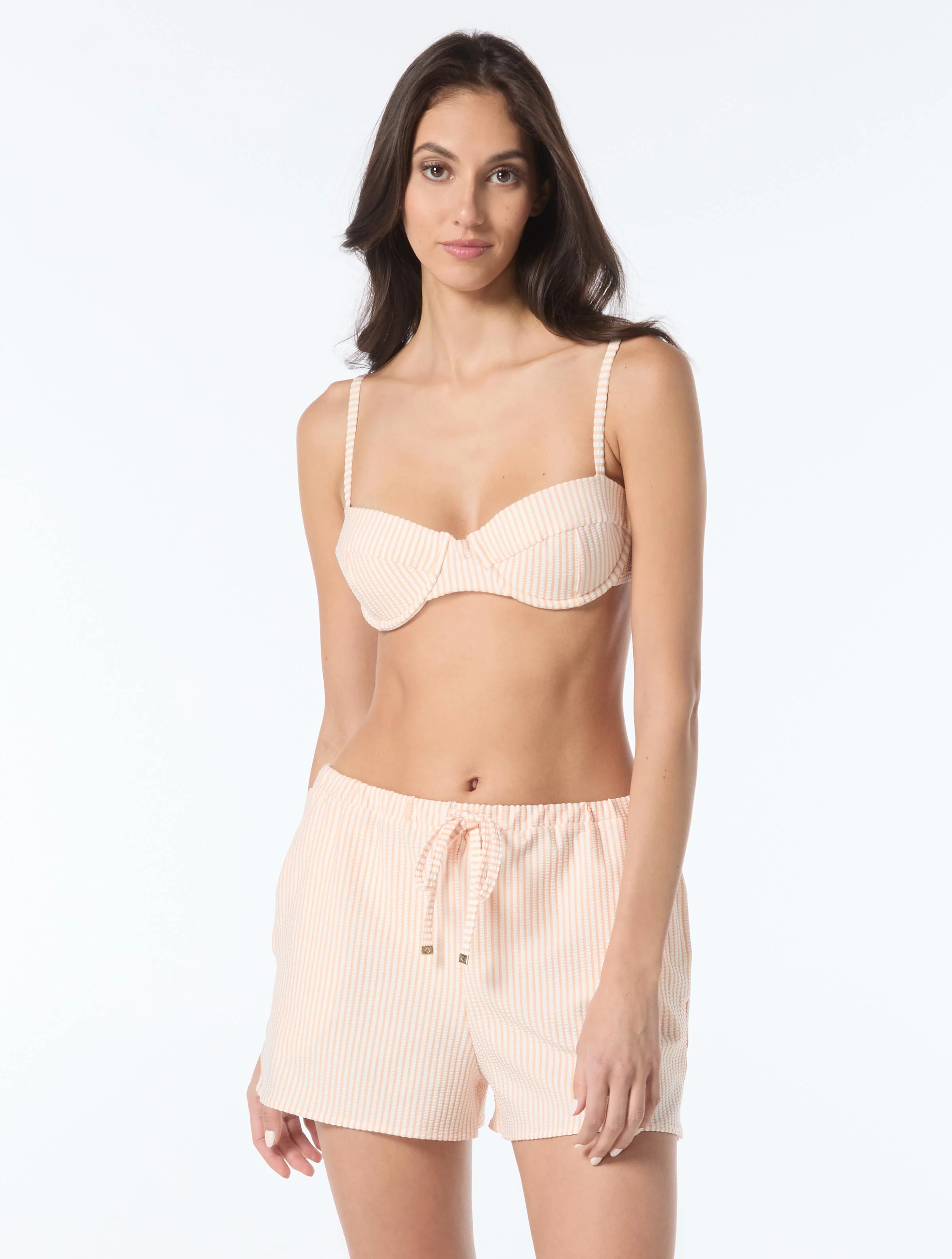 Kate Spade Drawstring Tie Cover Up Shorts - Tide Stripe | Beach2Ocean