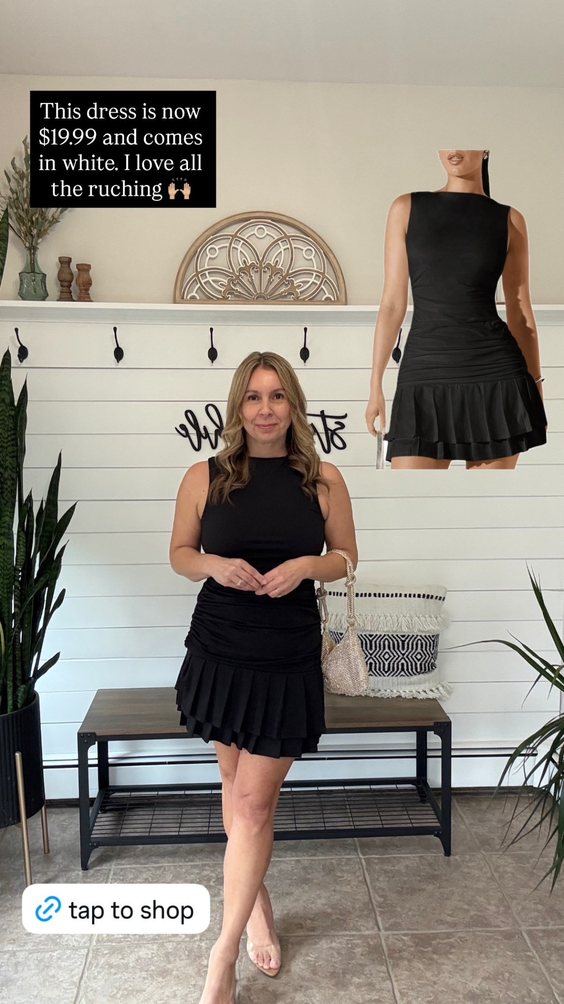 This dress is now 
$19.99 and comes 
in white. I love all
the ruching 🙌🏼
Summer dresses

#LTKWedding #LTKSaleAlert #LTKOver40