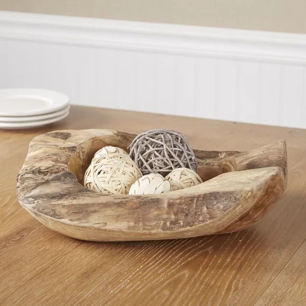 Brickton Wood Decorative Bowl - Set of 2 (Set of 2) | Wayfair North America