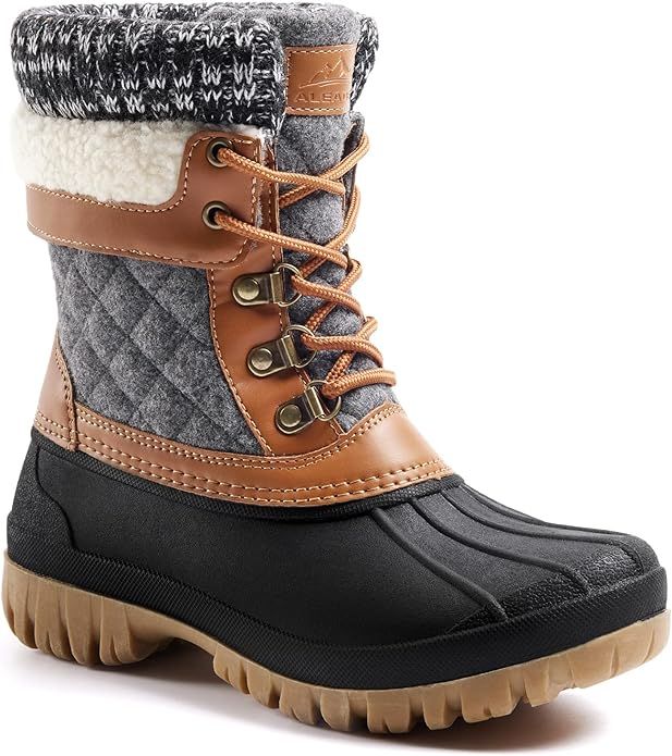 ALEADER Womens Winter Snow Boots | Waterproof Shell | Duck Boots | Amazon (US)