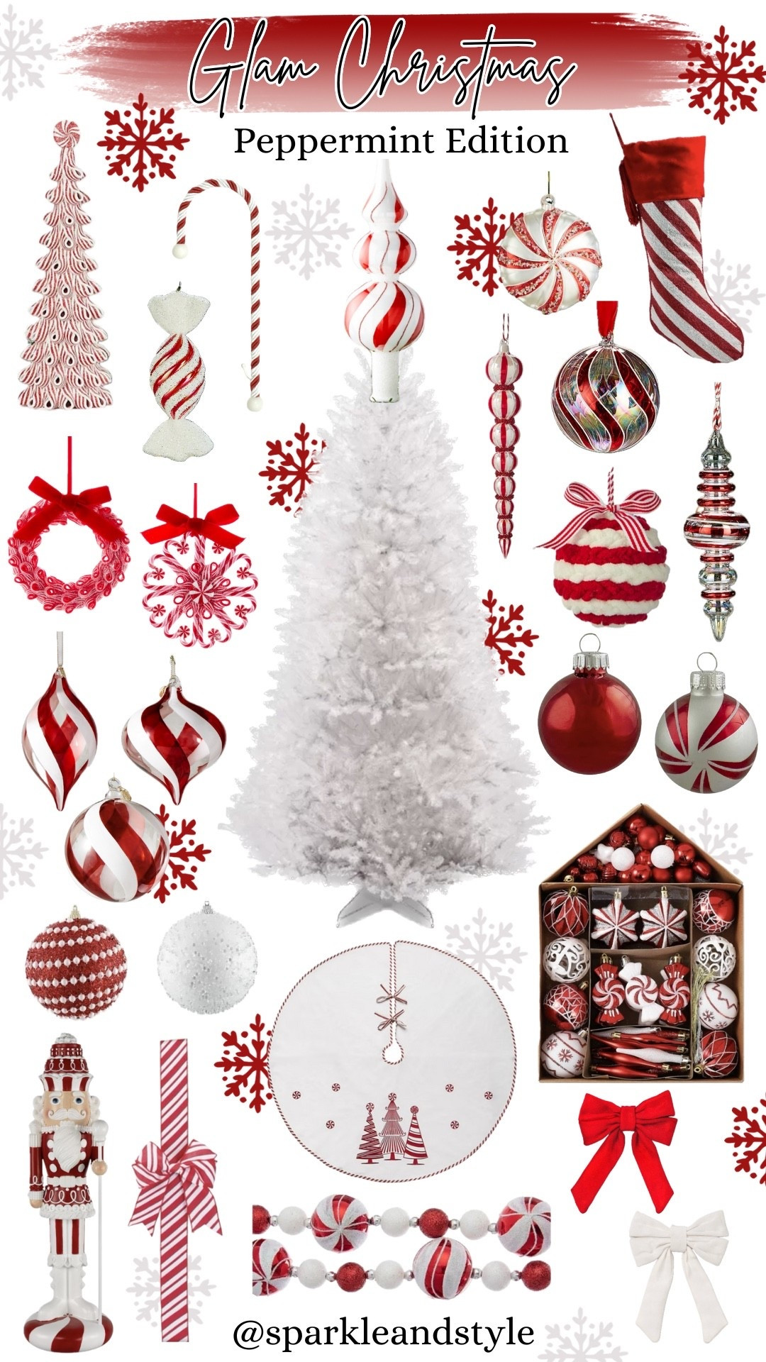Glam Christmas: Peppermint ❤️🤍

Christmas decor, Christmas tree, Christmas ornaments, Christmas ribbon, Christmas tree skirt, christmas stocking, Christmas wreath, Christmas tree topper, Christmas stocking holder, home interior, home decor, home accessories, home decoration, glam Christmas decor, girly girl Christmas, Luxe Christmas, elegant Christmas, classy Christmas, Christmas tree decorations, Christmas decorations

#LTKHoliday #LTKSeasonal #LTKHome