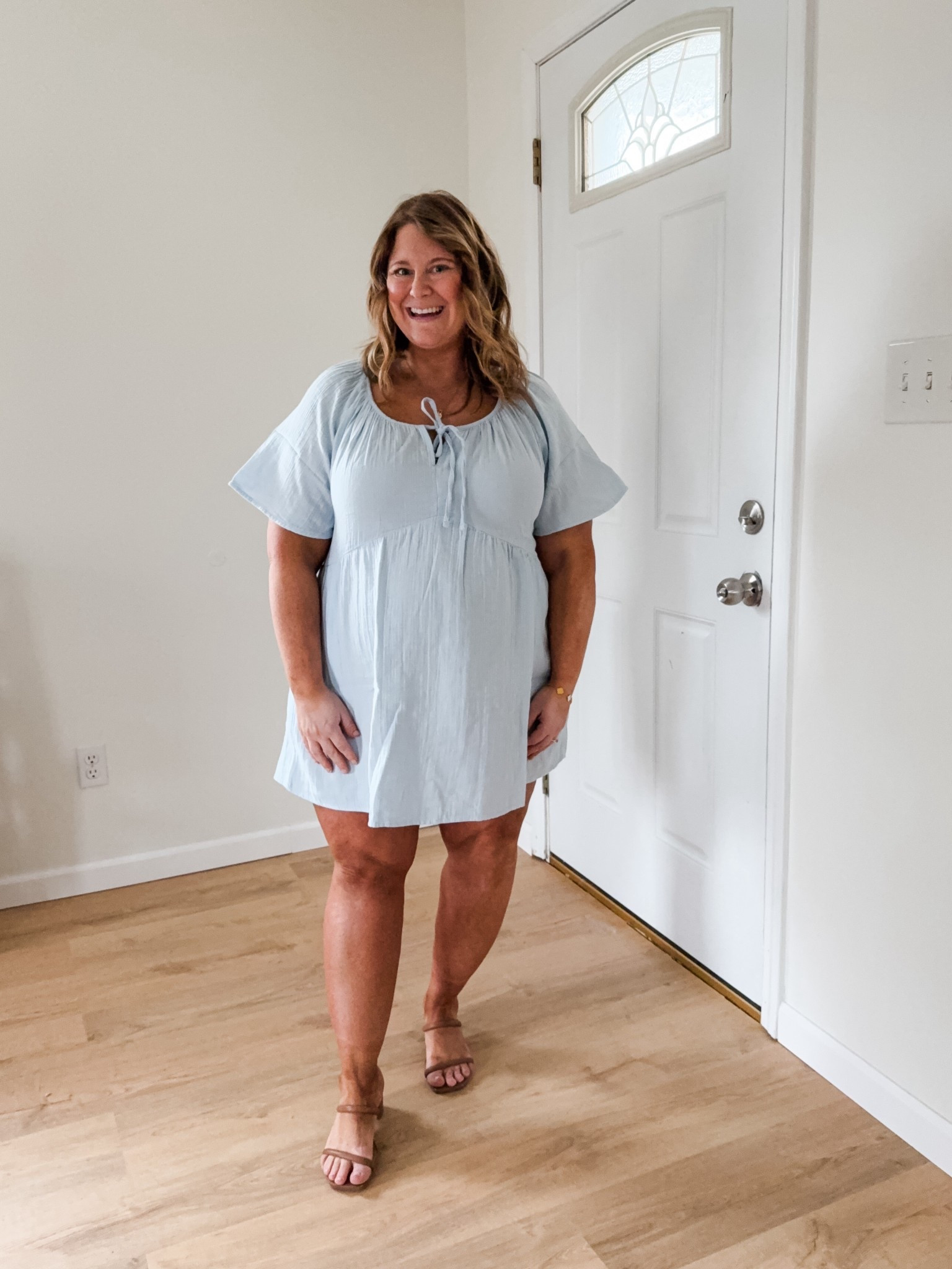 Wearing a large petite in my gauze dress. Bump and nursing friendly!

#LTKMidsize #LTKBump #LTKWorkwear