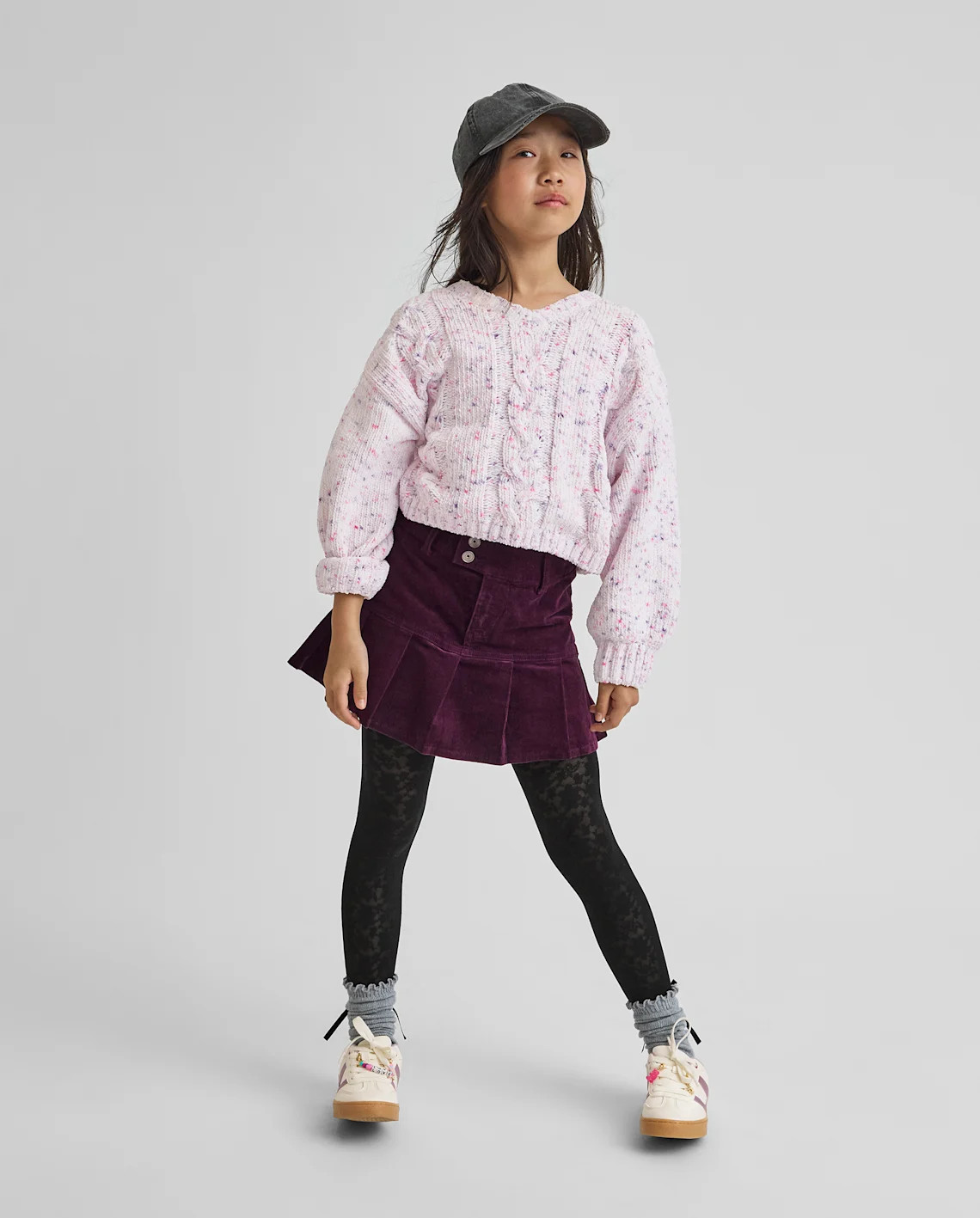 Girls Pleated Corduroy Skort - purple | The Children's Place