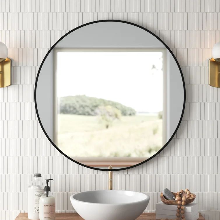 Rouillard Round Metal Wall Mirror | Wayfair North America