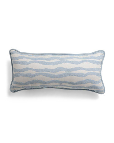 14x30 Indoor Outdoor Jacquard With Pipe Not Flange Oblong Pillow | TJ Maxx