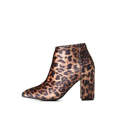 Bamboo Pointed Toe Ankle Booties | Charlotte Russe