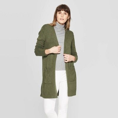 Women's Long Sleeve Open Layering Sweater Cardigan - A New Day™ S | Target