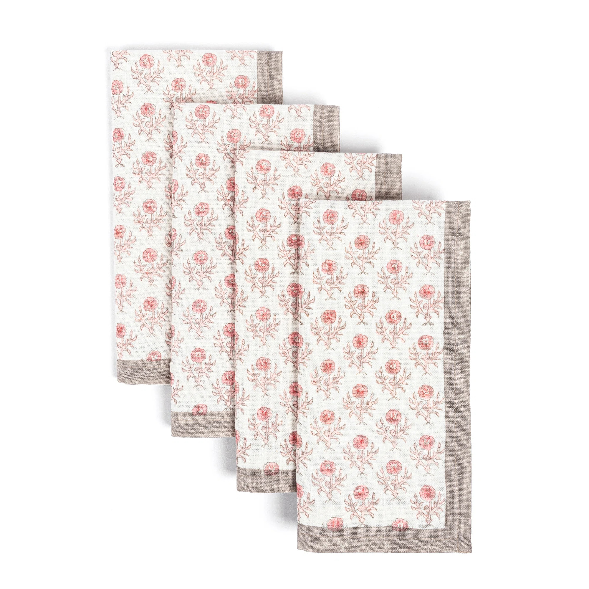 over&back Hand-Blocked Napkins, Set of 4 | Wayfair North America
