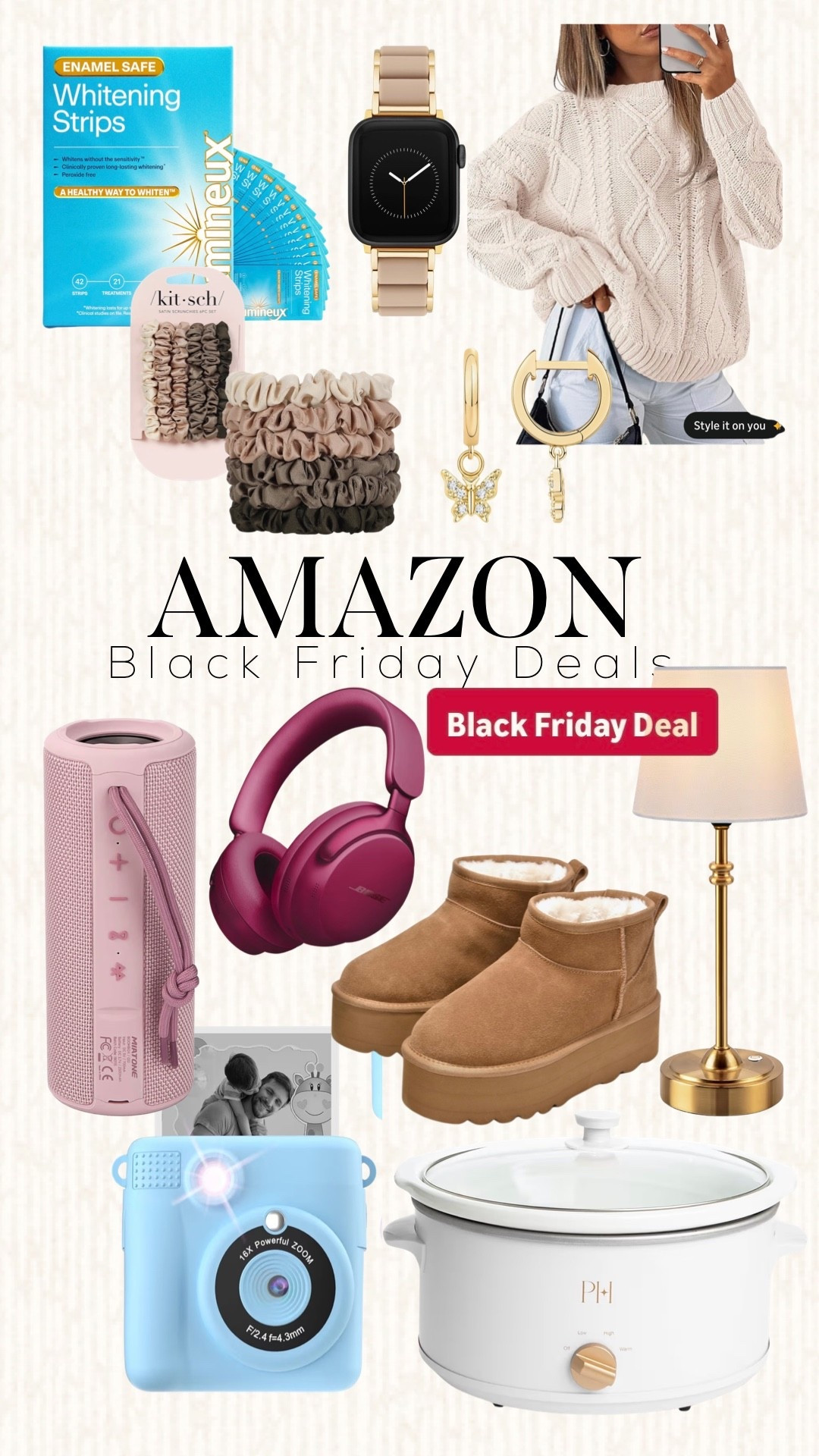 Amazon Black Friday deals! 


Gifts for her. Girlfriend. Friend. Sister. Mother. Amazon find. #founditonamazon #WinterFavorites2025 #ad

#LTKHoliday #LTKGiftGuide #LTKSeasonal