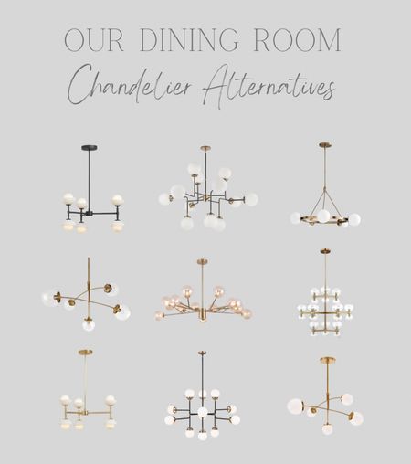 Sharing some fun alternatives to our dining chandelier...

#LTKhome