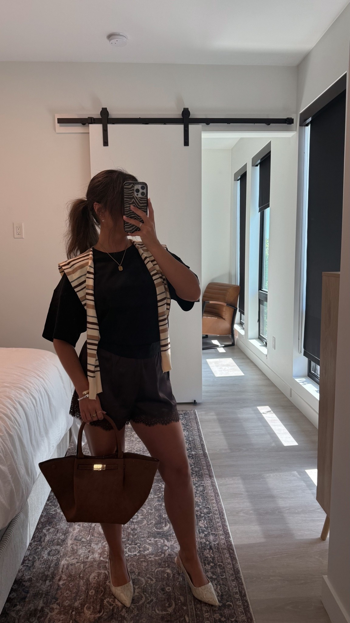 OOTD! 
M lace shorts
M black top

#LTKootd