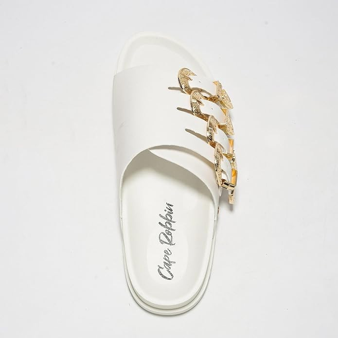 Cape Robbin Womens Sandals Comfortable Flat Sandals For Women - Wide Sandals For Women Slide Sand... | Amazon (US)