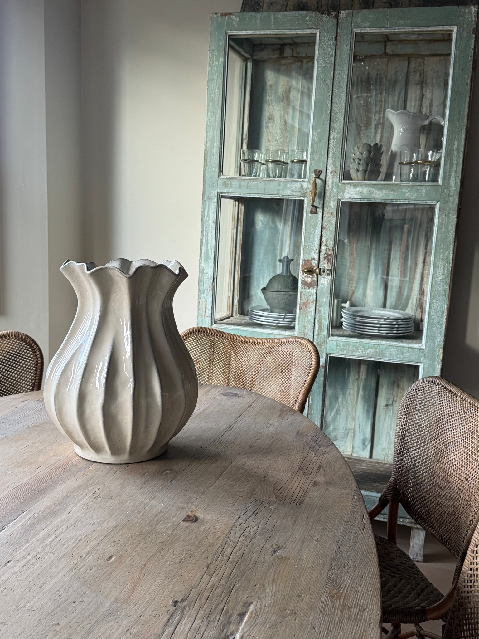 Ceramic Pleated Vase 16inch 
Finally got mine and I’m so in love! 
Add to cart and pick up locally!