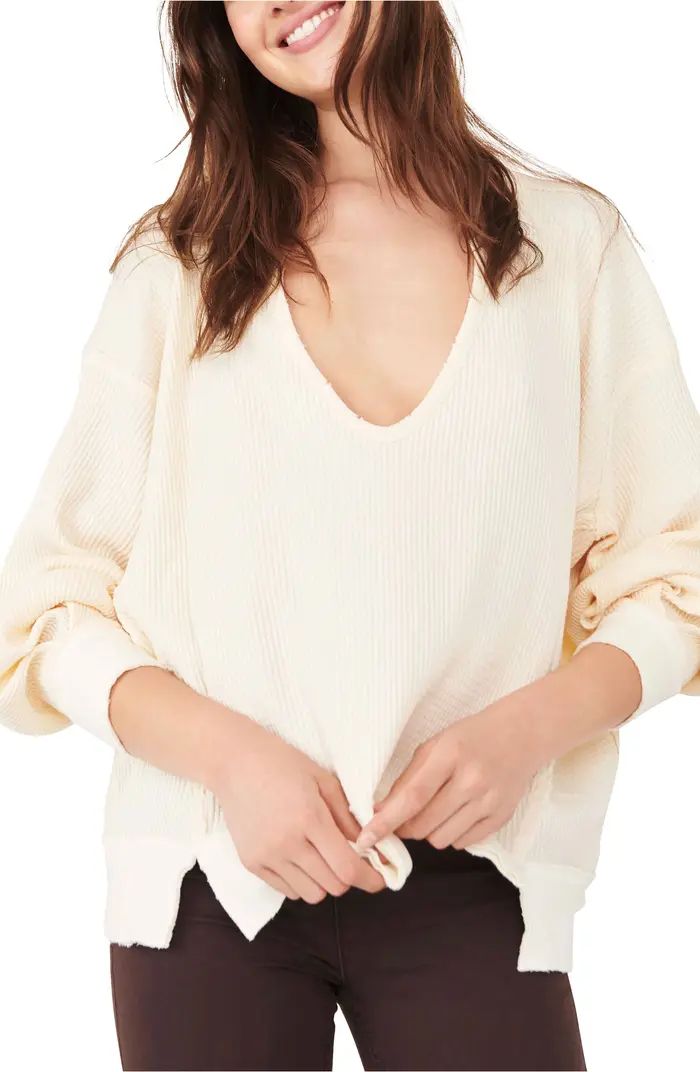 Women's We the Free Buttercup Oversize Thermal Top | Nordstrom